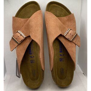 Birkenstock Suede Soft Footbed Sandals Size 11 Women’s / 9 Men’s Eur 42 Germany